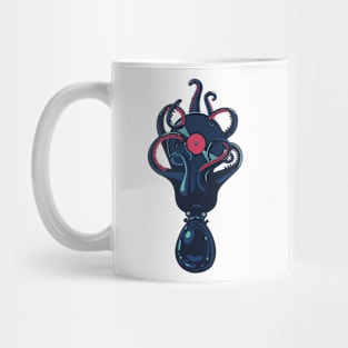 Octopus with a vinyl record Mug